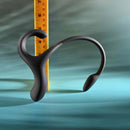 Zero Tolerance All the Bases Couples Ring & Plug Black positioned next to a measuring ruler for size reference.