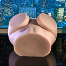 Zero Tolerance Lets Get Ready to Rumble Masturbator displayed against a city skyline background, highlighting its dual-entry design.