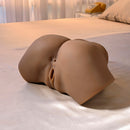 Squirt For Me Porn Star Chanell Heart Masturbator with Movie shown on a bed, featuring a realistic dual-entry design.