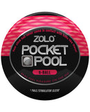 ZOLO Pocket Pool 8 Ball Masturbator Sleeve Red with playful billiards design and real-feel pleasure features.