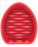 ZOLO Pocket Pool 8 Ball Masturbator Sleeve Red interior design showing textured stroker sleeve for enhanced pleasure.