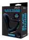 "ZOLO Black Thumb Vibrating C-Ring with Prostate Massager packaging with 10 vibration modes highlighted"