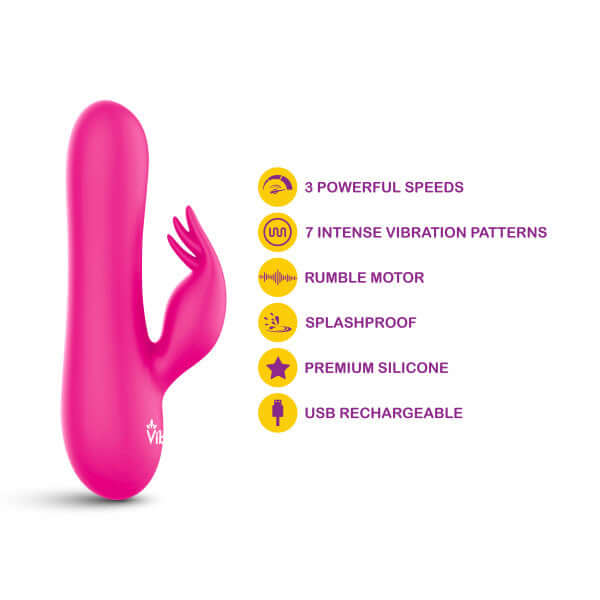 FREYJA HOT PINK INTENSE MINI RABBIT VIBE-5
