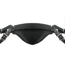 Strict Leather Sling and Stirrups featuring adjustable straps and contoured leather support.