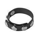 Strict Leather 5 Snap Rubber Cock Ring Black
