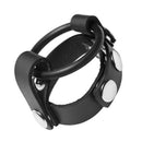Strict Leather Cock Ring Harness Black featuring a snug rubber cock ring and adjustable leather design for comfort.