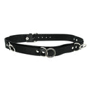 Strict Leather Punk Bondage Belt featuring four heavy-duty D-rings for versatile restraint play.