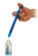 User demonstrating the Clean Stream One Shot Launcher Blue in action, dispensing lubricant smoothly.