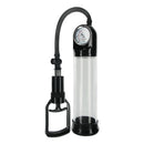 Size Matters Deluxe Trigger Penis Pump with Gauge - precise vacuum pumping with trigger-style hand pump and built-in gauge.