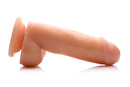 SexFlesh Lusty Leo 7.5 Inch Dildo with Suction Cup showcasing its lifelike design and texture.