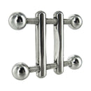 Master Series Twin Screws Steel Nipple Press featuring dual adjustable screws for customizable nipple play.