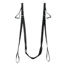 Frisky DLuxe Entry Love Sling for Doors Black - adjustable straps and padded seat for enhanced support and variety in doorway.