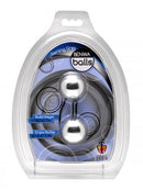 Trinity Vibes Sterling Gray Ben Wa Balls packaging showcasing Kegel balls designed for strength and sensation.