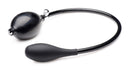 Frisky Inflatable Stimulator Anal Plug Black hand pump for precise control and gradual expansion.
