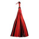 Strict Leather Heavy Tail Flogger Red and Black with dual-sided red and black leather falls for varied sensations