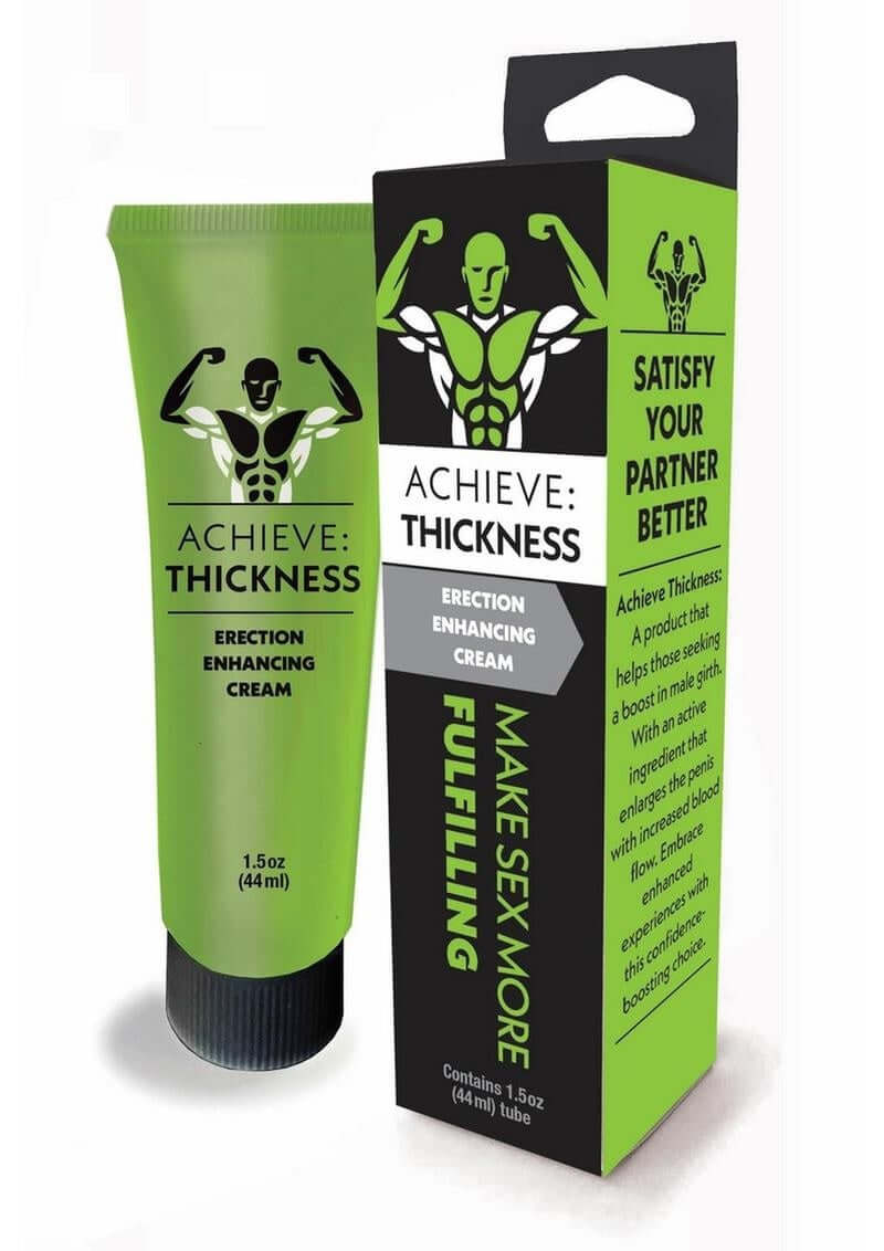 Achieve Thickness Cream 1.5 oz - Erection Enhancing Girth Cream for Quick Results and Fuller Appearance.