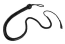 Strict Leather 4 Foot Braided Whip Black showcasing fine plaiting and a Turks head knot handle.