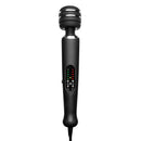 Image of Zeus Arcana Electro Vibe Wand Black featuring a sleek design and control panel for vibration and electro stimulation.