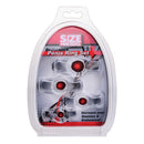 Size Matters Endurance Penis Ring Set Clear with four adjustable rings for stamina and enjoyment.
