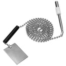 Zeus Bodylight Twilight Wand Adapter with silver conduction pad and ball chain for electro play.