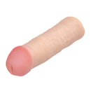 Size Matters Mega Enlarger Sleeve Penis Enhancer Flesh designed for enhanced length and girth in intimate play.