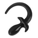 Master Series Dog Tail Butt Plug Black