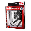 Size Matters Premium Gauge Pump professional-style hand pump in packaging with built-in vacuum gauge.
