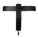 Strict Leather Adjustable Female Chastity Belt Black featuring a secure two strap design for pleasure control.