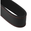 Strict Leather Looped Leather Slapper Black with contrasting red stitching for a durable impact tool.