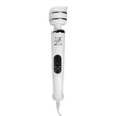 Zeus White Knight 10 Mode Electro Vibe Wand featuring multiple settings for electro stimulation and vibration.