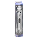 Zeus White Knight 10 Mode Electro Vibe Wand in packaging showcasing electro stimulation and vibration features.