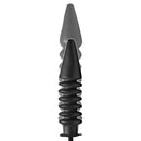 Master Series Accordion Inflatable XL Anal Plug Black featuring smooth and ribbed body for customizable fullness.