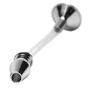 Stainless Steel Ass Funnel with Hollow Anal Plug for enema-style and temperature play.