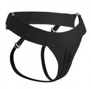 Strap U Avalon Jock Style Harness Black featuring adjustable straps and a comfortable design.