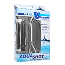 CleanStream Aqua Shot Shower Enema Cleansing System Black kit includes shower cleansing tip and aluminum hose.