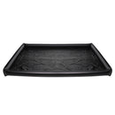 Nuru Inflatable Vinyl Massage Sheet Black with inflatable border for spill-proof full-body massage.