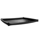 Nuru Inflatable Vinyl Massage Sheet Black designed for slippery full-body massages with a 5.5-inch inflatable barrier.
