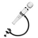 Wand Assist Adjustable Gooseneck Wand Holder securely holds a wand massager for hands-free pleasure.