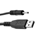 Black USB to barrel connector cable for charging LoveBotz Strobe Multi Function Rechargeable Stroker Black.