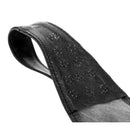 Strict Leather Spiked Thong Panties Small Medium Black close-up showing metal spikes and soft leather.