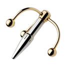 Master Series Golden Claw Head Urethral Plug with polished metal and claw-style crown design.