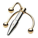 Master Series Golden Claw Head Urethral Plug with polished metal and claw-style crown design.