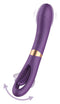 Trixie Dual Function Vibrator in purple with flicking function and 10 vibration modes, waterproof and rechargeable for ultimate pleasure.