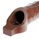 Size Matters Really Ample Penis Enhancer Sheath Brown | Flexible and stretchy design for enhanced pleasure.