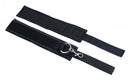 Master Series Interlace Bed Restraint Set adjustable restraints with velcro and metal clip for intimate play.