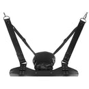 STRICT Extreme Sling Bondage Sex Swing Black featuring heavy leather and sturdy metal hardware for intense play.