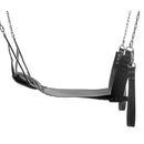 STRICT Extreme Sling Bondage Sex Swing Black featuring durable leather and metal hardware for intense play.