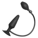 SC Novelties Inflatable Silicone Suction Cup Butt Plug with hand-bulb inflation and suction cup base.
