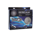 Zeus Voltaic For Him Stainless Steel Male E-stim Kit packaging featuring conductive attachments for electrosex.
