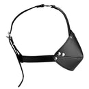 STRICT Mouth Harness with Ball Gag Black featuring a sleek black design and sturdy construction for bondage play.